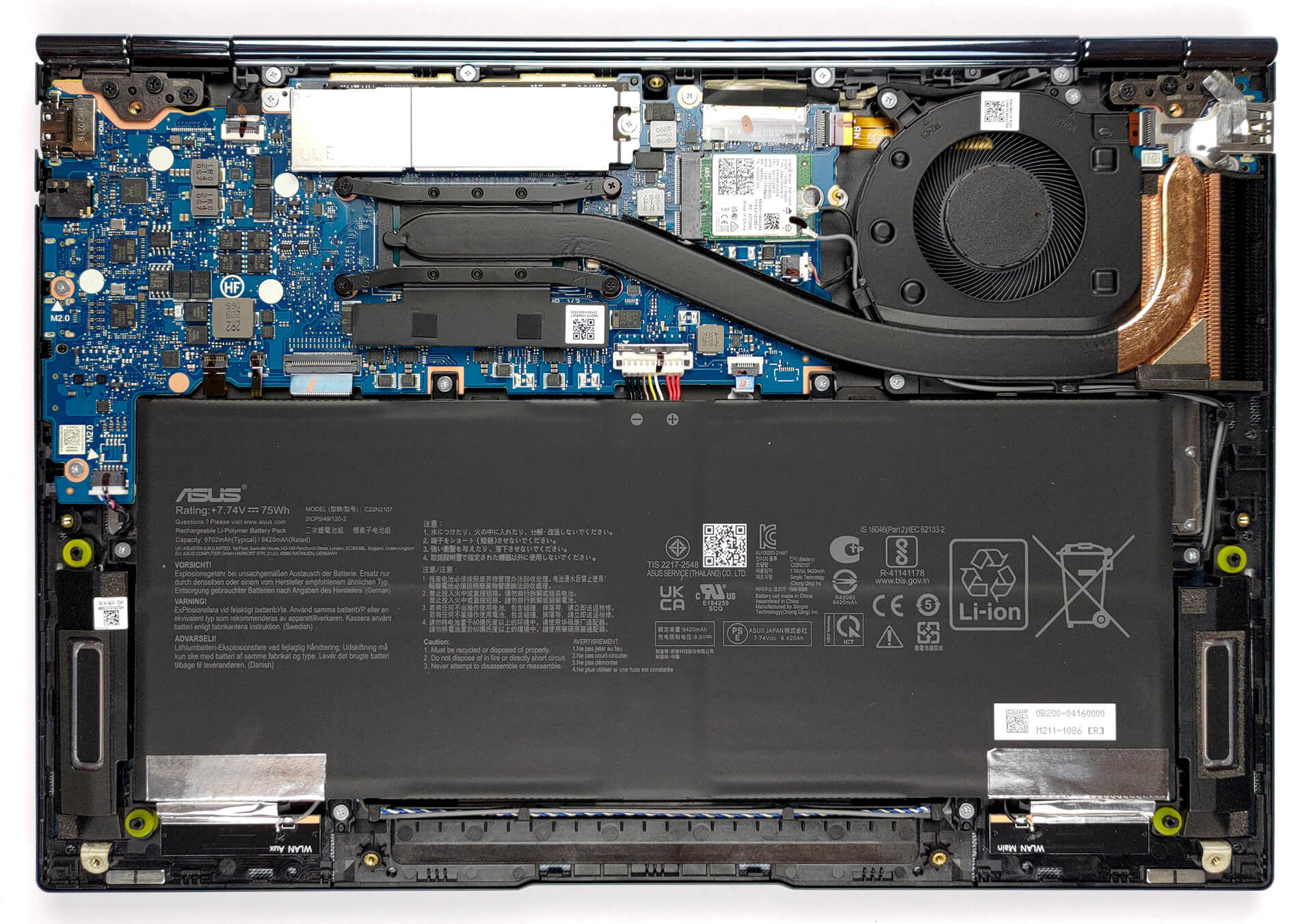 How to replace and fix Asus Zenbook NB5929 UX3402V UM3402Y UX3402Z LCD Rear Top Lid Back Cover A case silver glass (ASUS Zenbook 14 OLED (UX3402))